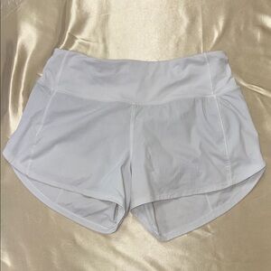 Lululemon Speed Up Short Long *4" Updated Fit  White  Size 4